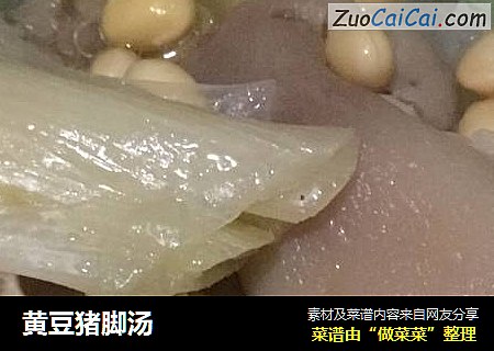 黄豆猪脚汤