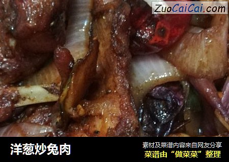 洋葱炒兔肉
