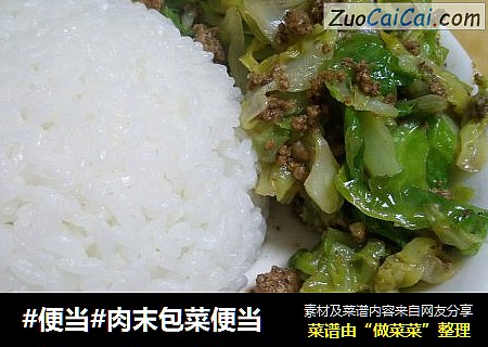肉末包菜便当