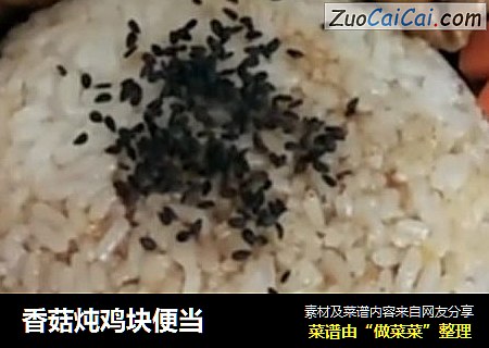 香菇炖鸡块便当