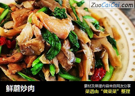 鲜蘑炒肉