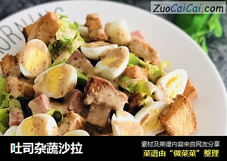 吐司杂蔬沙拉