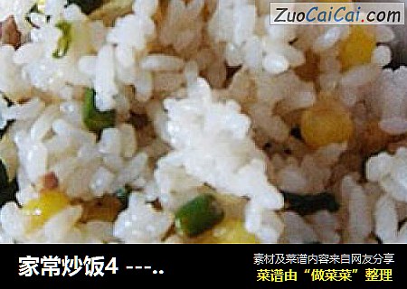 家常炒饭4 ---- 肉糜豇豆饭