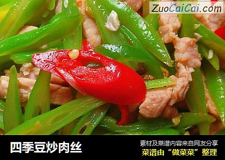 四季豆炒肉丝