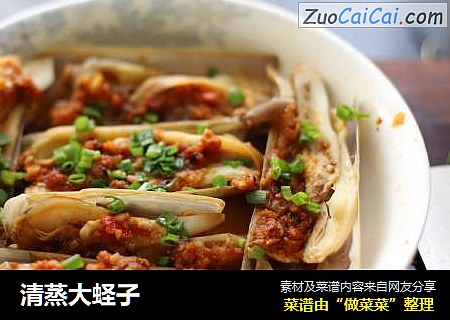 清蒸大蛏子