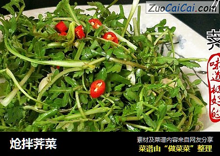 炝拌荠菜