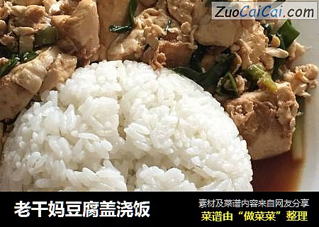 老干妈豆腐盖浇饭
