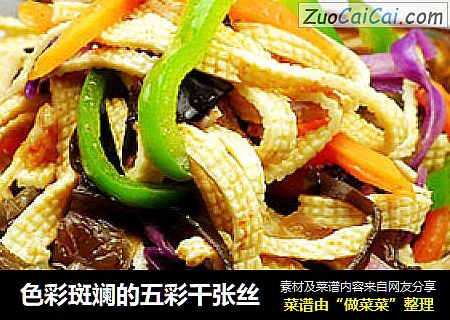色彩斑斓的五彩千张丝