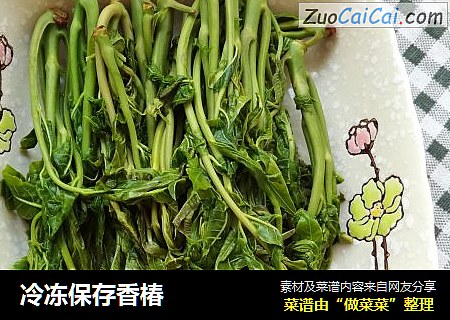冷冻保存香椿