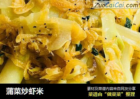 蒲菜炒虾米