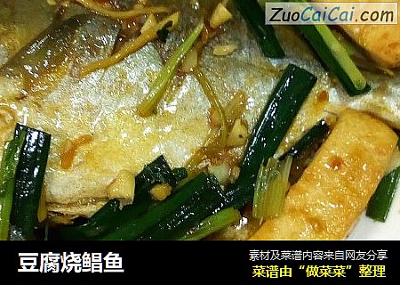 豆腐烧鲳鱼