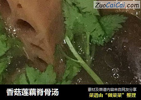 香菇莲藕脊骨汤