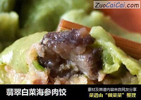 翡翠白菜海参肉饺