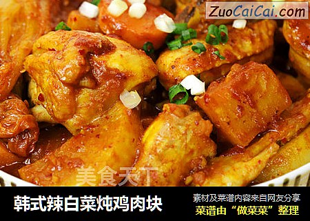 韩式辣白菜炖鸡肉块