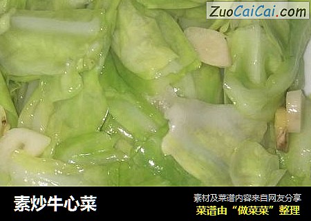素炒牛心菜