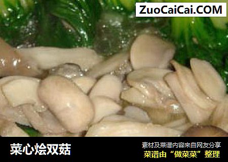 菜心烩双菇
