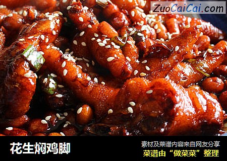 花生焖鸡脚