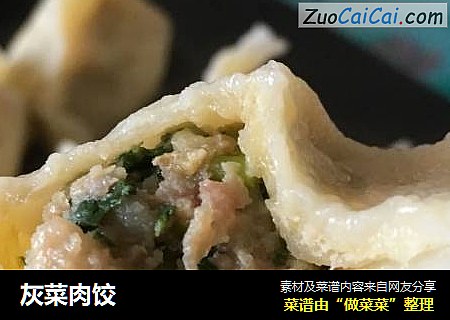 灰菜肉饺