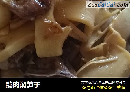 鹅肉焖笋子