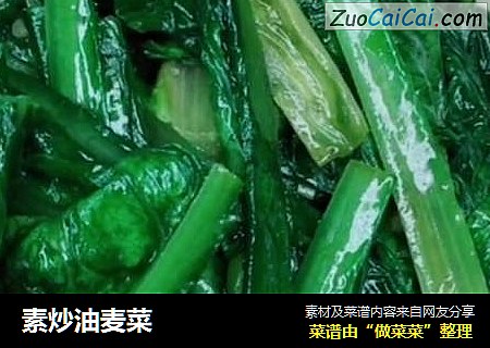 素炒油麦菜
