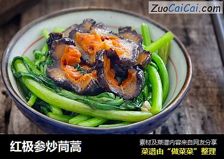 红极参炒茼蒿