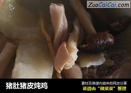 猪肚猪皮炖鸡
