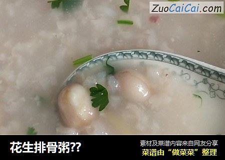 花生排骨粥??
