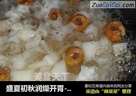 盛夏初秋润燥开胃---冰糖银耳雪梨羹