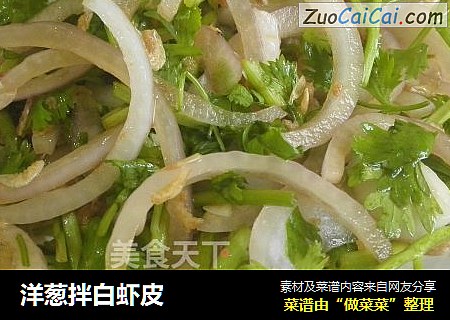 洋葱拌白虾皮