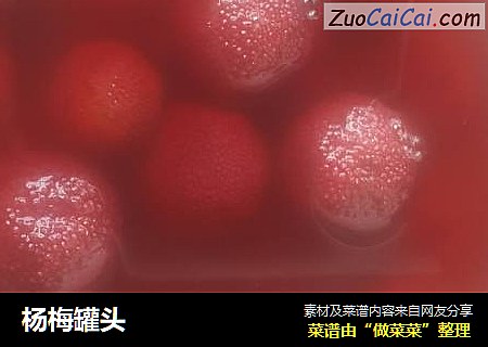 杨梅罐头