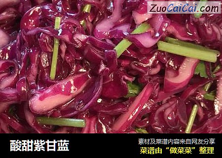 酸甜紫甘蓝