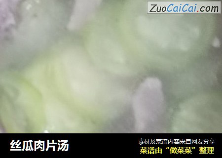 丝瓜肉片汤