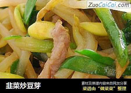 韭菜炒豆芽