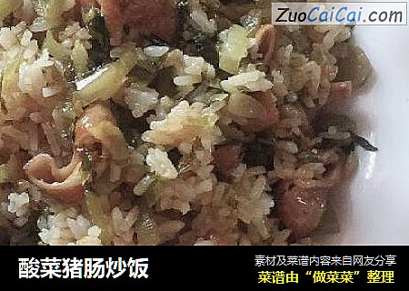 酸菜猪肠炒饭