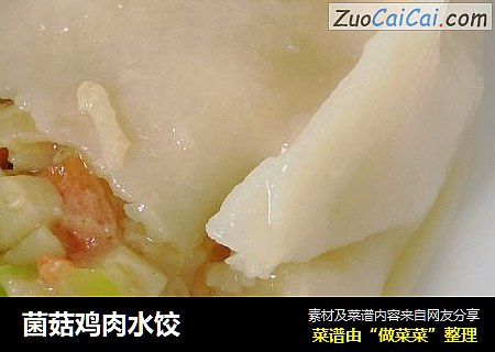 菌菇鸡肉水饺
