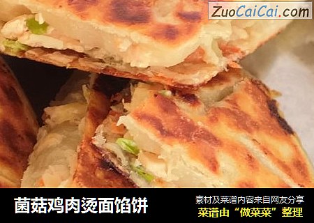 菌菇鸡肉烫面馅饼