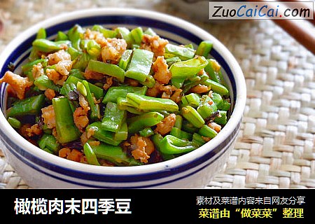 橄榄肉末四季豆