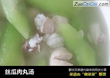 丝瓜肉丸汤