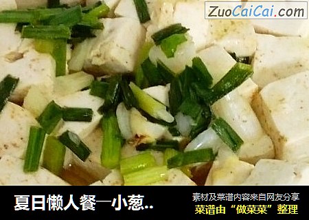 夏日懒人餐――小葱拌豆腐