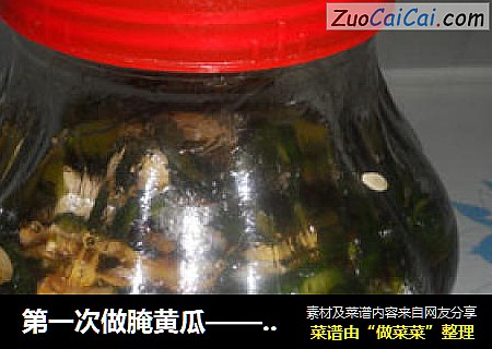 第一次做腌黄瓜——马到成功