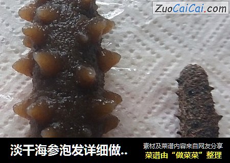 淡干海参泡发详细做法──“鱼儿厨房”私房菜