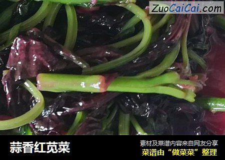 蒜香红苋菜