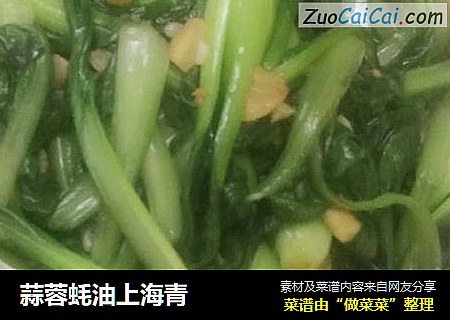 蒜蓉蚝油上海青