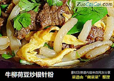 牛柳荷豆炒银针粉