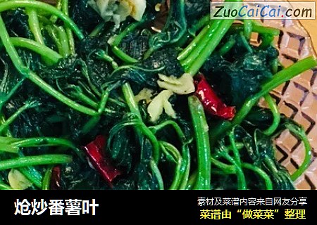 炝炒番薯叶