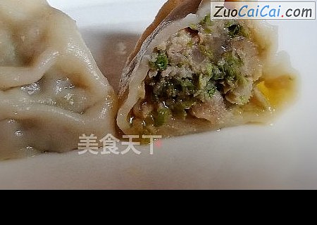 槐花猪肉饺子