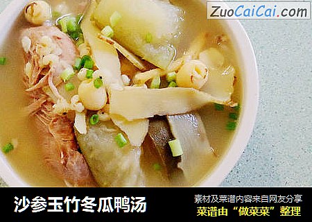沙参玉竹冬瓜鸭汤
