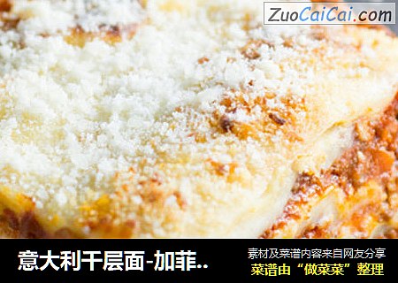 意大利千层面-加菲猫的最爱经典博洛尼亚肉酱千层面