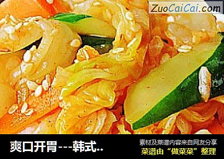 爽口开胃---韩式拌白菜