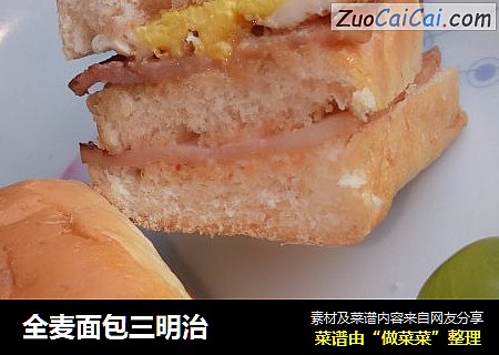 全麦面包三明治